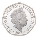 2017 Celebrating Beatrix Potter and Her Little Tales Benjamin Bunny 50 Pence Coin