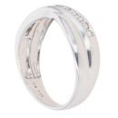 18ct White Gold 0.25ct Brilliant Cut Diamond Crossover Ring