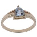 9ct Yellow Gold Aquamarine Single Stone Ring