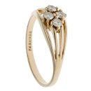 9ct Yellow Gold 0.25ct Brilliant Cut Diamond Openwork Ring