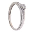 9ct White Gold 0.15ct Diamond Solitaire Ring