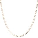 9ct Yellow Gold Square Curb Chain 20"