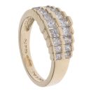 14ct Yellow Gold 1.05ct Princess Cut Diamond Fancy Ring