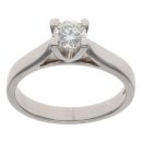 Platinum 0.35ct Brilliant Cut Diamond Solitaire Ring