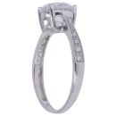 9ct White Gold Cubic Zirconia Solitaire Ring
