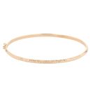 9ct Yellow Gold Patterned Hinged Bangle