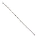 9ct White Gold 2.20ct Brilliant Cut Diamond Tennis Bracelet 7"