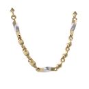 14ct Yellow And White Gold Fancy Twist Chain 26"