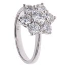 18ct White Gold 1.88ct Brilliant Cut Diamond Daisy Cluster Ring