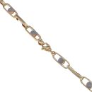 14ct Yellow and White Gold Oval Link Chain 24"