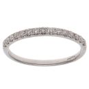 9ct White Gold 0.25ct Brilliant Cut Diamond Half Eternity Ring
