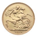 1911 George V Large Head UK Full Sovereign Coin