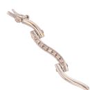 9ct White Gold Cubic Zirconia Bracelet 6.5"