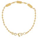 22ct Yellow Gold Barrel Bead Bracelet 7"