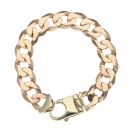 9ct Yellow Gold Curb Bracelet 8"