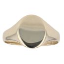 9ct Yellow Gold Plain Signet Ring