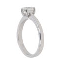 Platinum 0.35ct Oval Cut Diamond Solitaire Ring