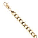 9ct Yellow Gold Curb Bracelet 8"