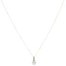 18ct Yellow Gold 0.50ct Brilliant Cut Diamond Pendant And Chain 18"