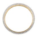 14ct Yellow And White Gold 7.00ct Brilliant Cut Diamond Bangle