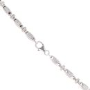 Silver Fancy Cubic Zirconia Chain 30" By Icesia