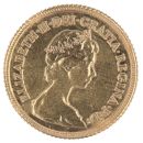1982 Elizabeth II II Decimal Portrait UK Half Sovereign Coin