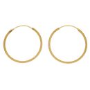 22ct Yellow Gold Textured Hoop Earrings
