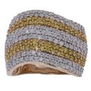 9ct Yellow Gold 2.00ct Brilliant Cut Yellow And Colourless Diamond Fancy Ring