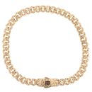 14ct Yellow Gold Monaco Classic Flex Lock Curb Bracelet 8.5"
