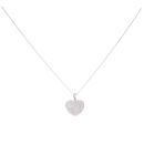 9ct White Gold 0.25ct Diamond Pendant And Chain 16"