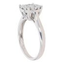 18ct White Gold 0.75ct Brilliant Cut Diamond Cluster Ring