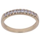 9ct Yellow Gold Cubic Zirconia Eternity Ring