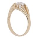 9ct Yellow Gold Cubic Zirconia Signet Ring