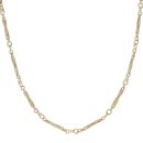 9ct Yellow Gold Fancy Twist Bar Chain 24"