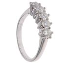 14ct White Gold 1.25ct Brilliant Cut Diamond Five Stone Ring
