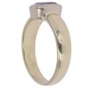 14ct Yellow Gold Amethyst Single Stone Ring