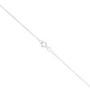 9ct White Gold Diamond Drop Pendant And 18" Chain by Anya Belle