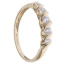 14ct Yellow Gold Cubic Zirconia Five Stone Ring