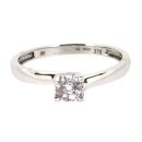 9ct White Gold Diamond Cluster Ring