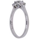 Platinum 0.85ct Brilliant Cut Diamond Trilogy Ring