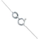 Silver Cubic Zirconia Boxing Glove Pendant and Chain 22" By Icesia