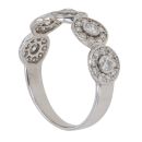 9ct White Gold 1.00ct Brilliant Cut Diamond Cluster Ring