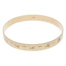 9ct Yellow Gold Patterned Bangle