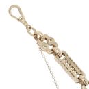 9ct Yellow Gold Stars and Bars Bracelet 8"