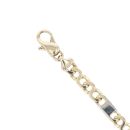 9ct Yellow White Rose Gold Fancy Bracelet 7.5"
