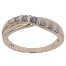 9ct Yellow Gold 0.25ct Brilliant Cut Diamond Crossover Ring