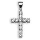 18ct White Gold 1.50ct Claw Set Diamond Cross