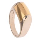18ct Yellow and White Gold Domed Ring