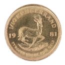 1981 1/10oz South Africa Krugerrand Coin