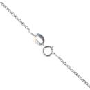 18ct White Gold 0.40ct Brilliant Cut Diamond and Sapphire Cluster Pendant and Chain 16"